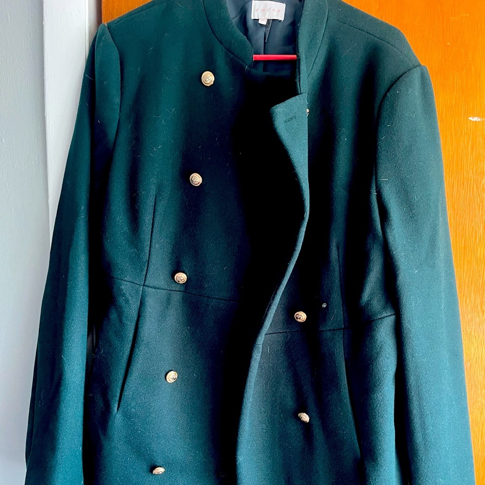 NWOT Green peacoat